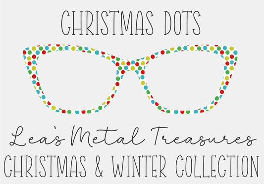 CHRISTMAS DOTS Eyewear Frame Toppers COMES WITH MAGNETS