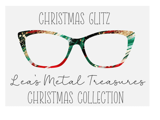 CHRISTMAS GLITZ Eyewear Frame Toppers COMES WITH MAGNETS