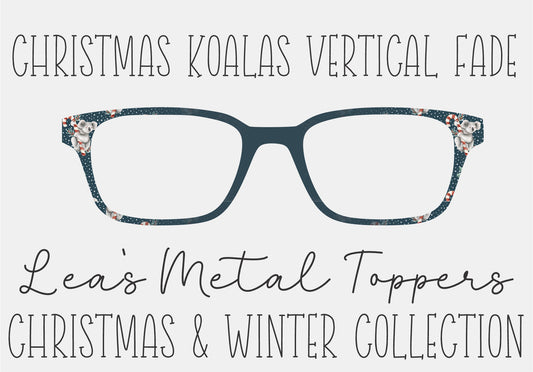 CHRISTMAS KOALAS VERTICAL FADE Eyewear Frame Toppers COMES WITH MAGNETS