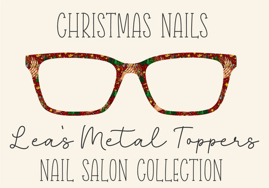 CHRISTMAS NAILS Eyewear Frame Toppers COMES WITH MAGNETS