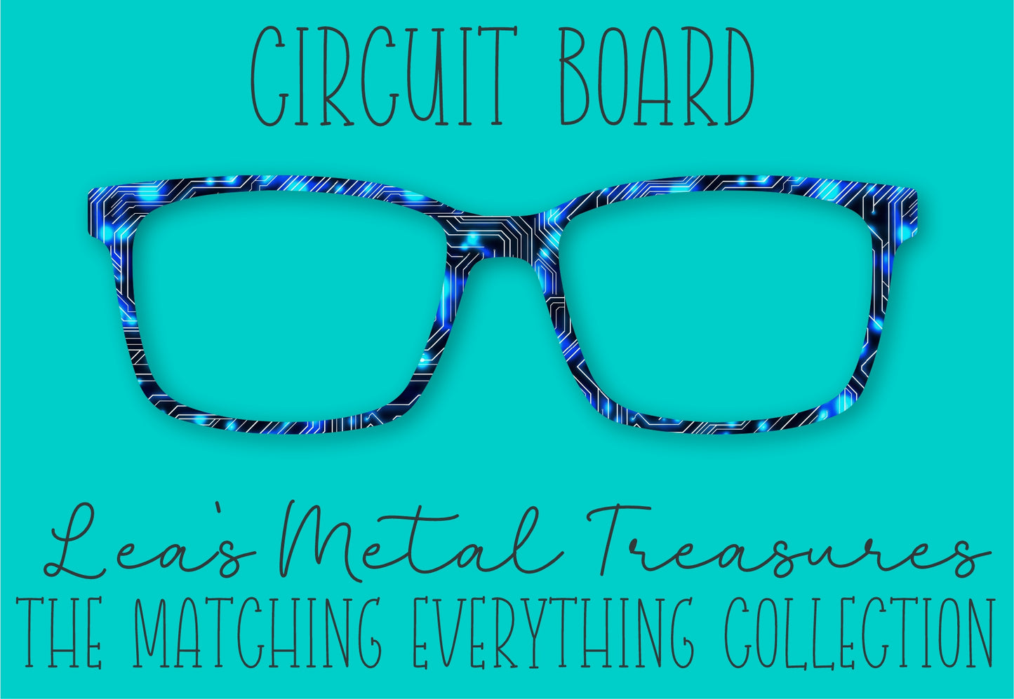 Circuit Board Magnetic Eyeglasses Topper