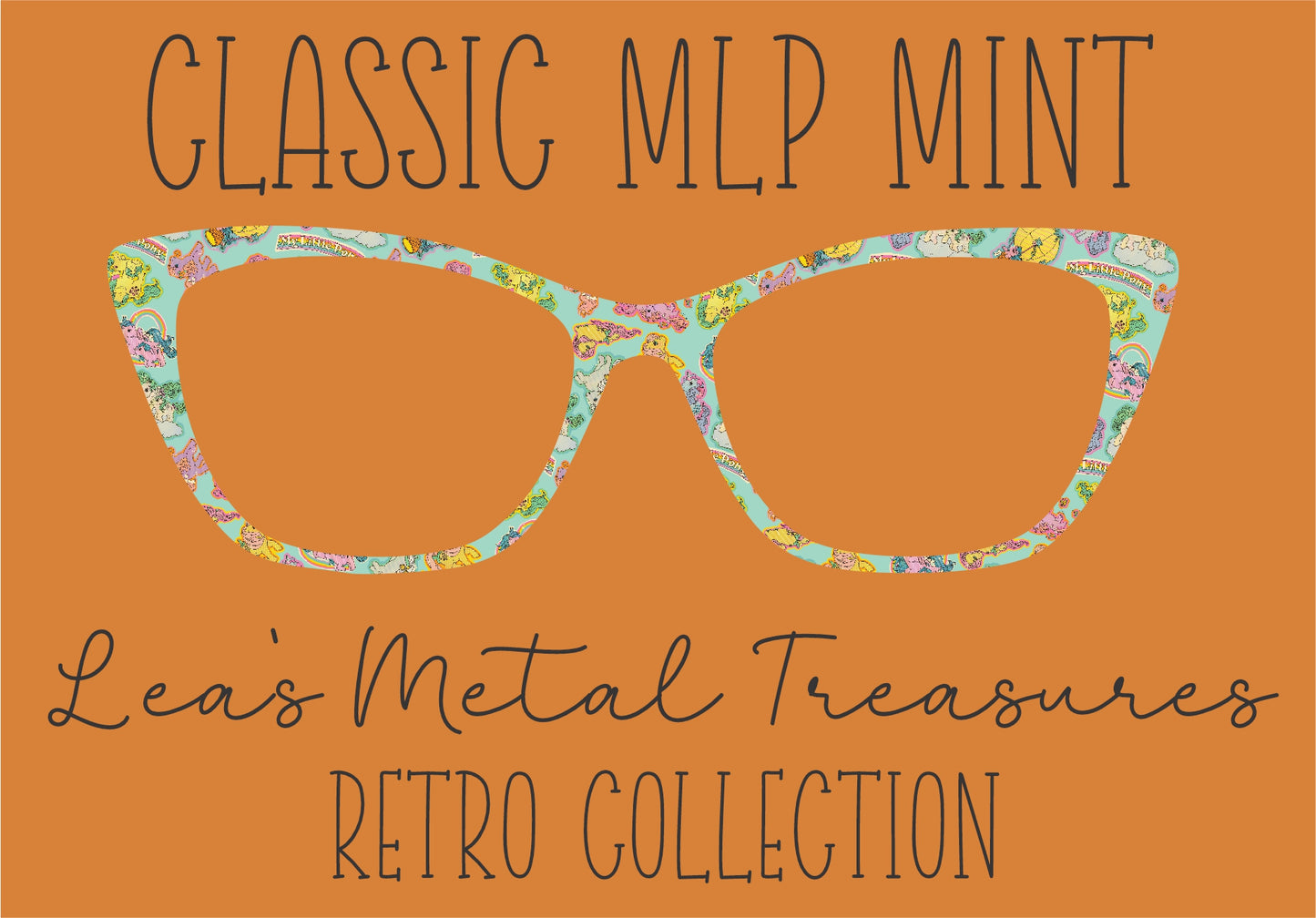 CLASSIC MLP MINT Eyewear Frame Toppers COMES WITH MAGNETS