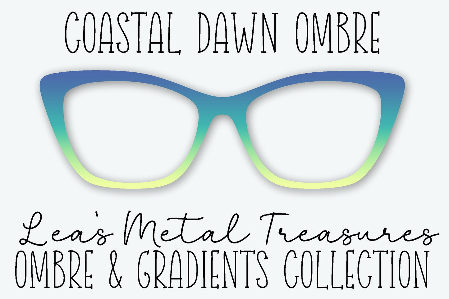 Coastal Dawn Ombre Eyewear Frame Toppers