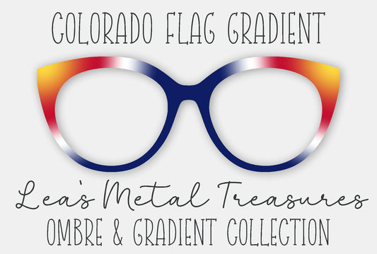 Colorado Flag Gradient Eyewear Frame Toppers