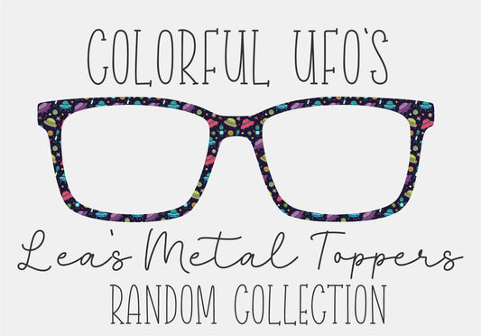 COLORFUL UFOS Eyewear Frame Toppers COMES WITH MAGNETS