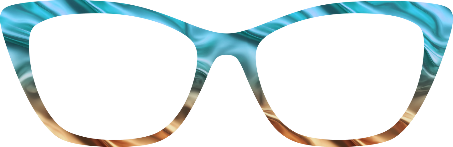 COPPER COAST SILKSCAPE Eyewear Frame Toppers