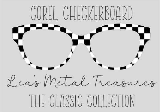 COREL CHECKERBOARD Eyewear Frame Toppers COMES WITH MAGNETS