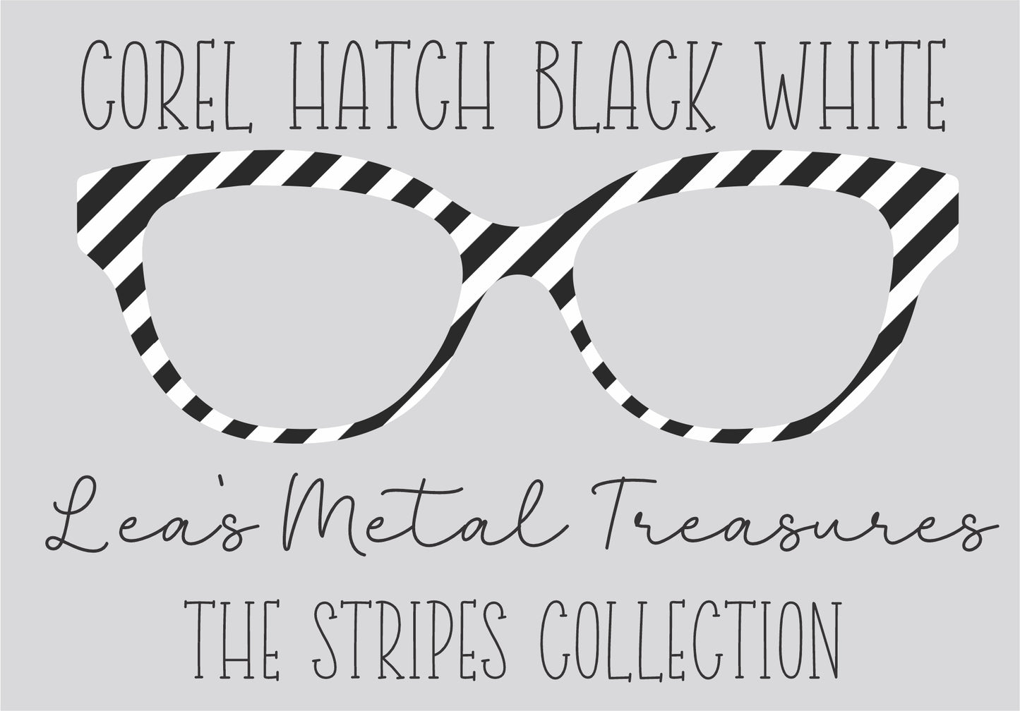 COREL HATCH BLACK WHITE Eyewear Frame Toppers COMES WITH MAGNETS