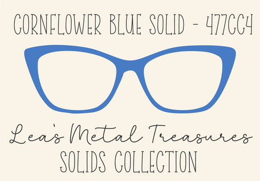 CORNFLOWER BLUE SOLID 477CC4 Eyewear Frame Toppers COMES WITH MAGNETS