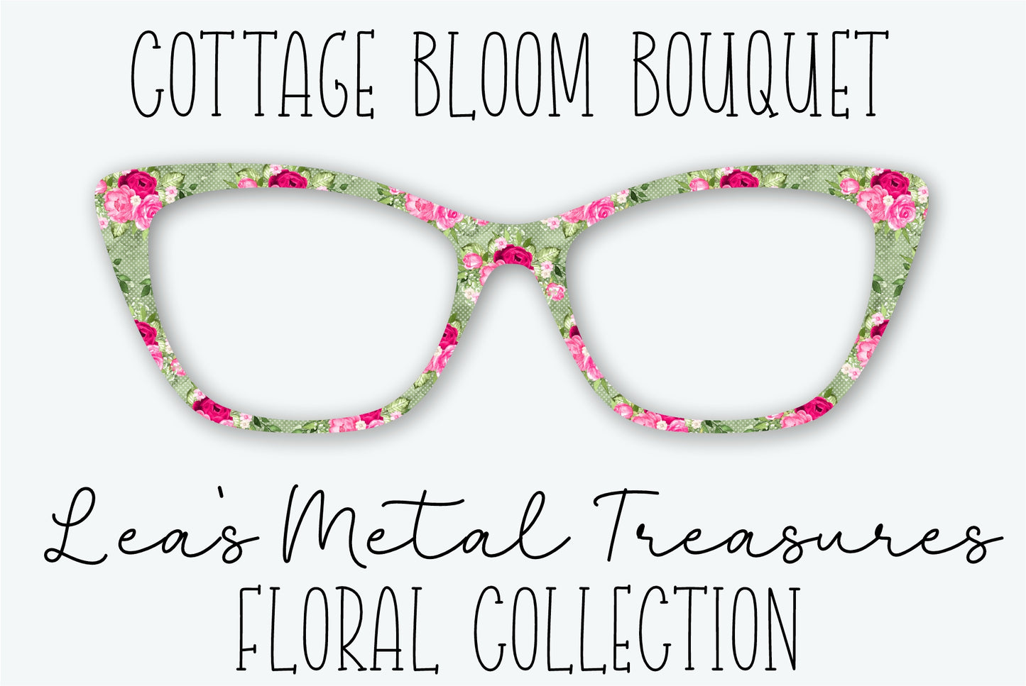Cottage Bloom Bouquet Eyewear Frame Toppers