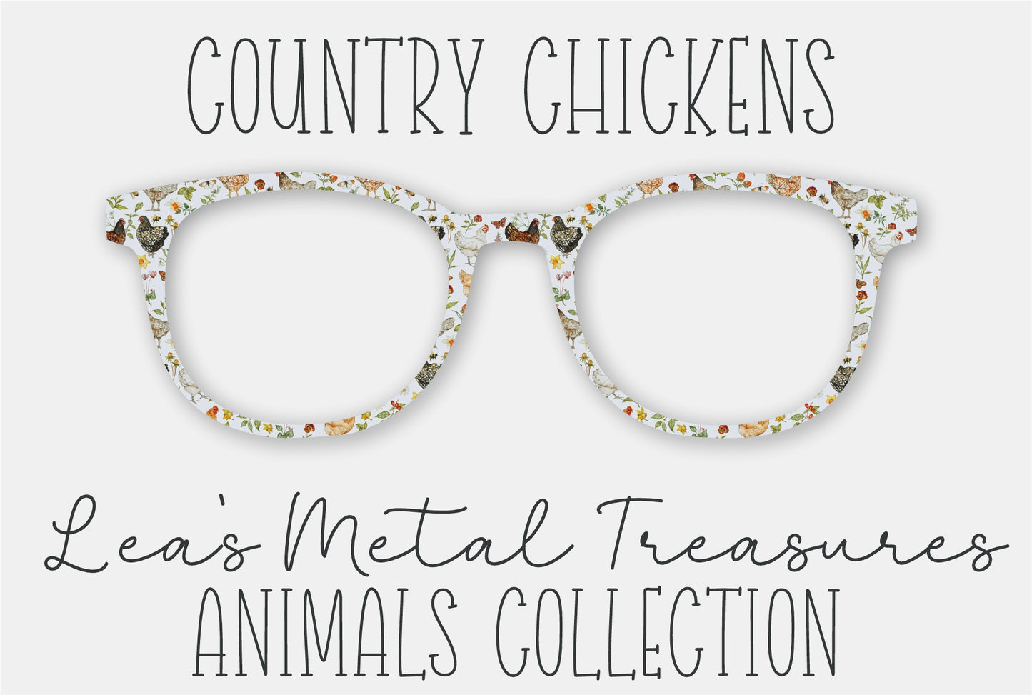 Country Chickens • Magnetic Eyeglasses Toppers