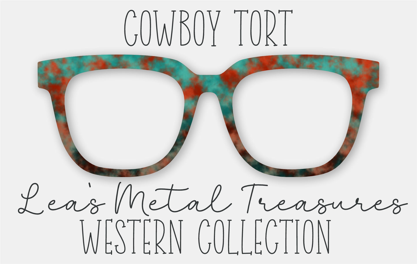 READY TO SHIP • Cowboy Tort Eyewear Frame Toppers
