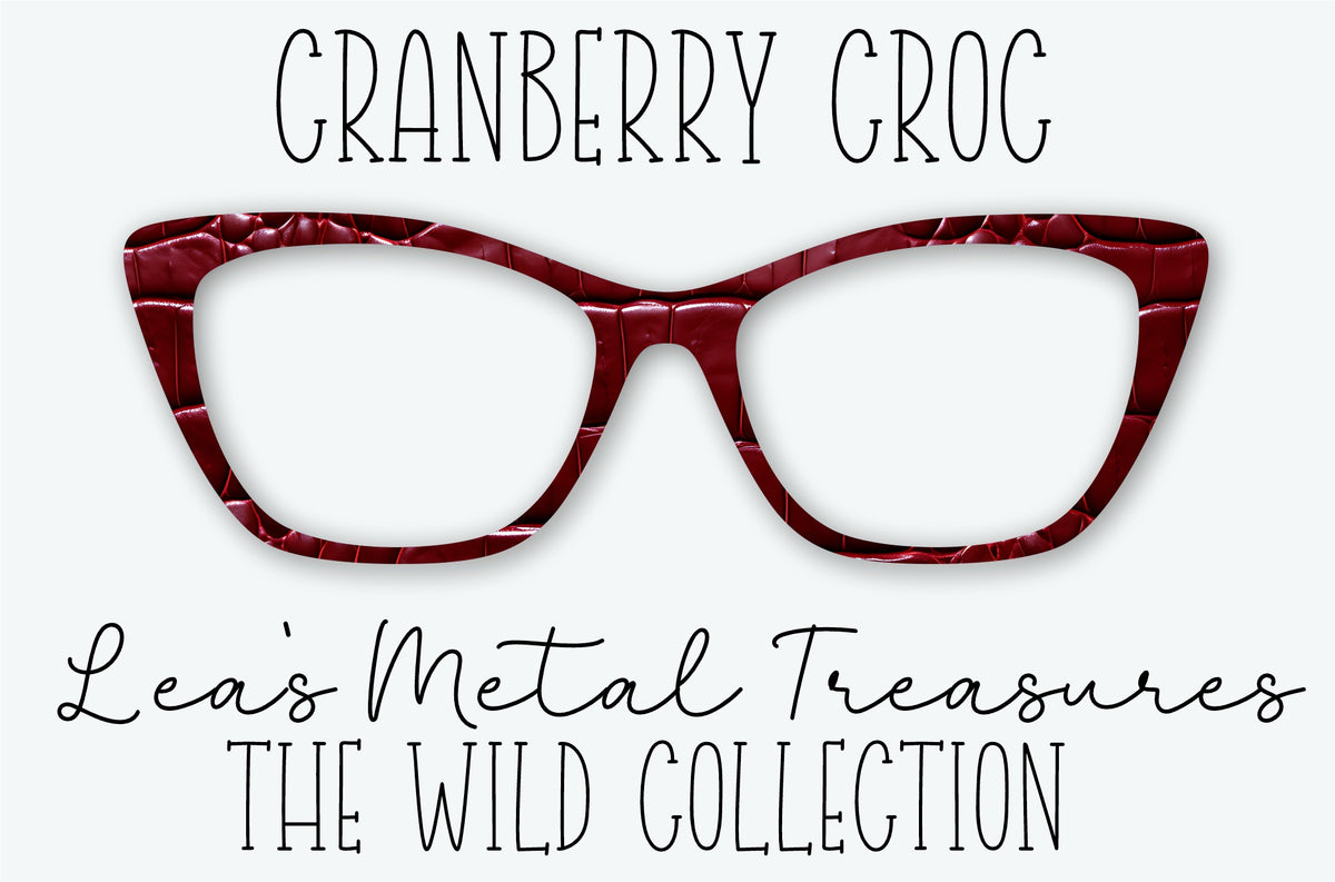 CRANBERRY CROC Eyewear Frame Toppers
