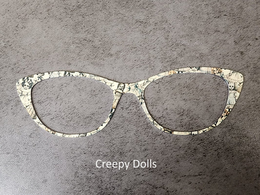 CREEPY DOLLS Eyewear Frame Toppers COMES WITH MAGNETS