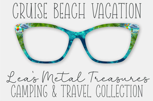 Cruise Beach Vacation Eyewear Frame Toppers