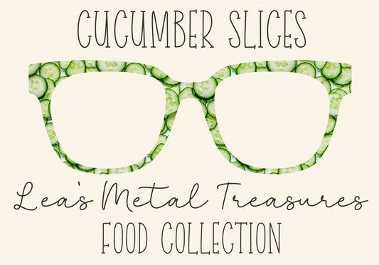 CUCUMBER SLICES Eyewear Frame Toppers COMES WITH MAGNETS