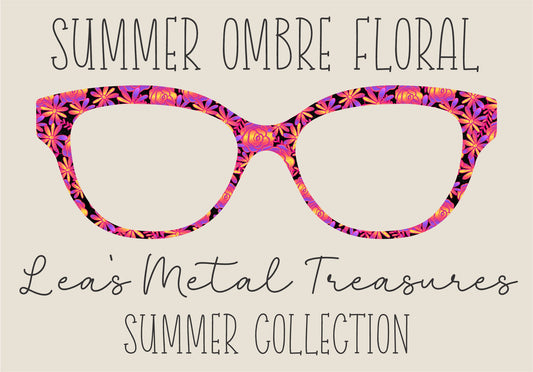 Summer Ombré Floral Eyewear TOPPER COMES WITH MAGNETS