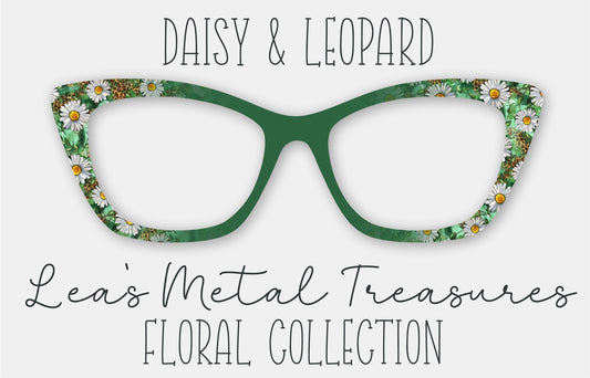READY TO SHIP • Daisy Leopard Eyewear Frame Toppers