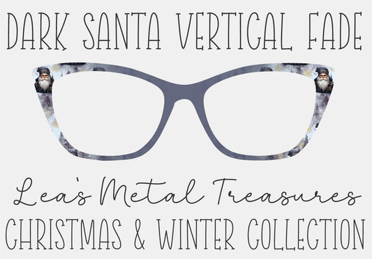 DARK SANTA VERTICAL FADE Eyewear Frame Toppers COMES WITH MAGNETS