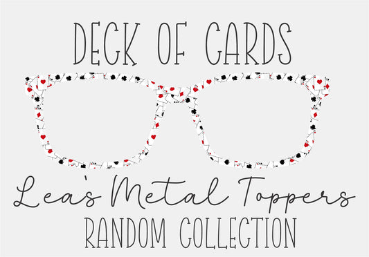 DECK OF CARDS Eyewear Frame Toppers COMES WITH MAGNETS