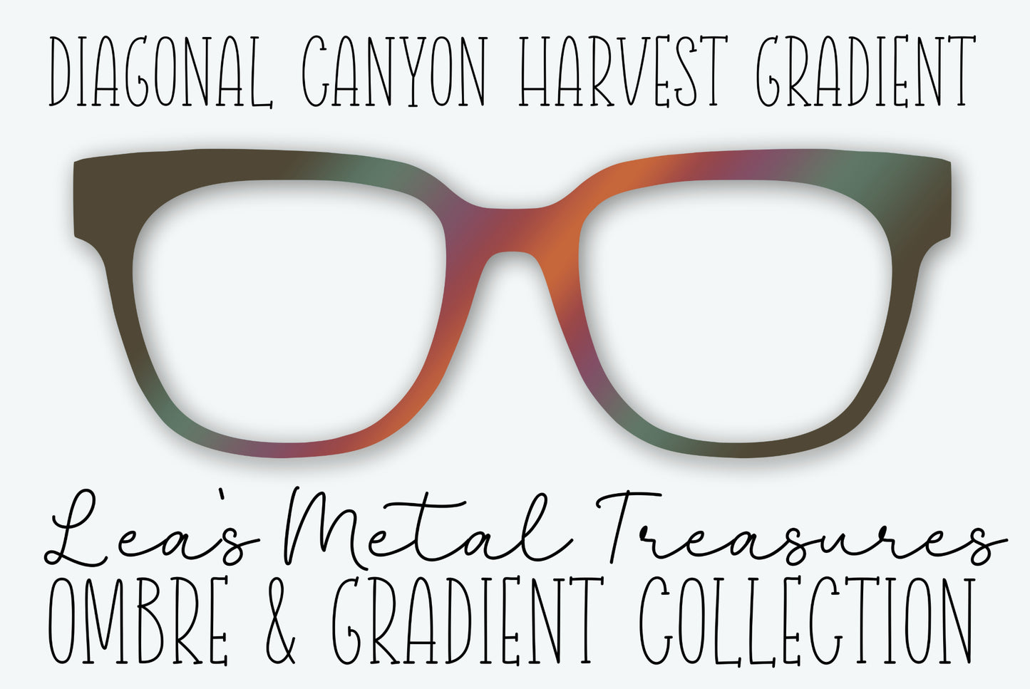 Diagonal Canyon Harvest Gradient Eyewear Frame Toppers