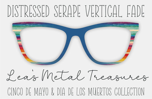 Distressed Serape Vertical Fade Eyewear Frame Toppers