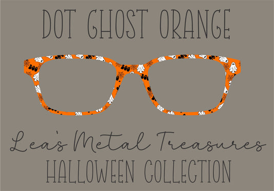 DOT GHOST ORANGE Eyewear Frame Toppers COMES WITH MAGNETS