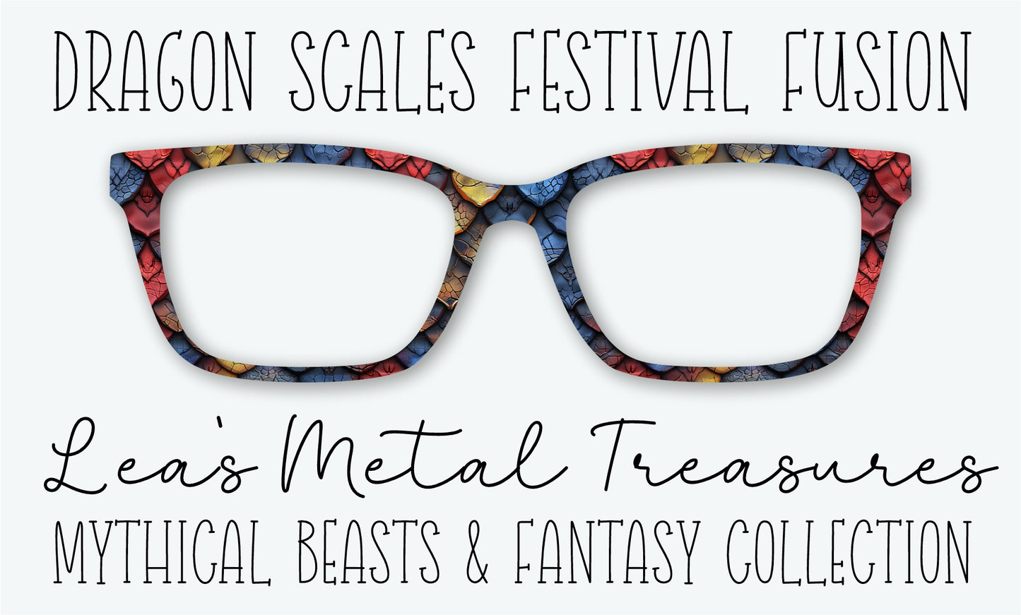 Dragon Scales Festival Fusion Eyewear Frame Toppers