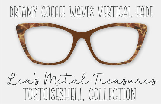Dreamy Coffee Waves Vertical Fade Tortoiseshell Eyewear Frame Toppers