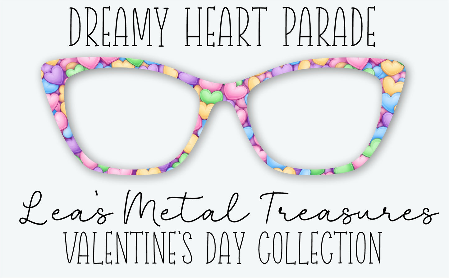 Dreamy Heart Parade Eyewear Frame Toppers