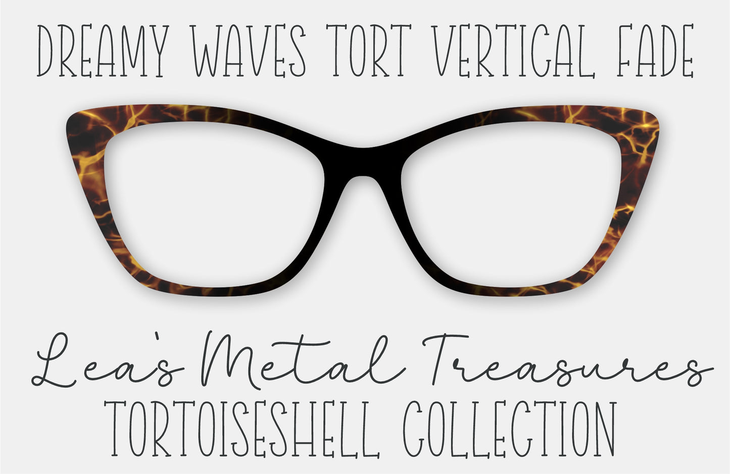 Dreamy Waves Tort Vertical Fade Eyewear Frame Toppers