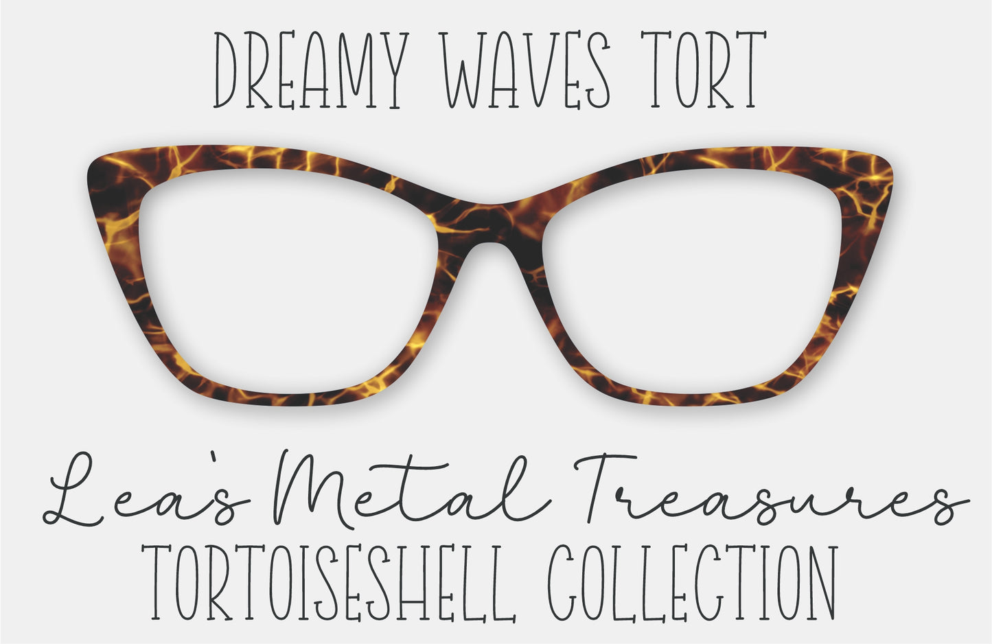 Dreamy Waves Tort FULL PATTERN Eyewear Frame Toppers