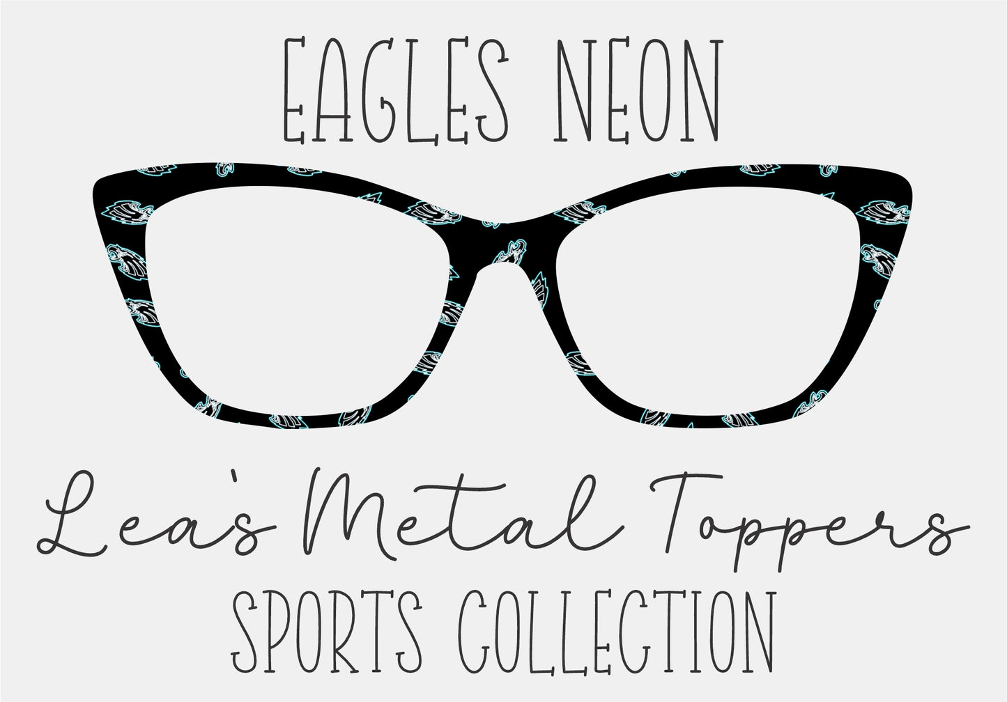 EAGLES NEON Eyewear Frame Toppers COMES WITH MAGNETS
