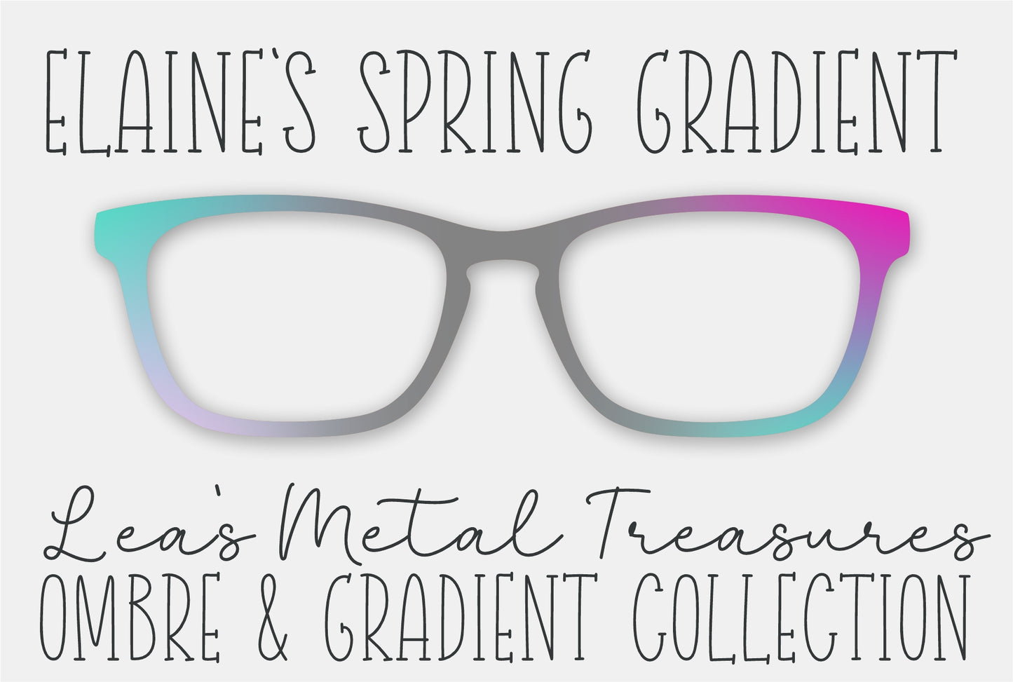 Elaine's Spring Gradient • Magnetic Eyeglasses Toppers