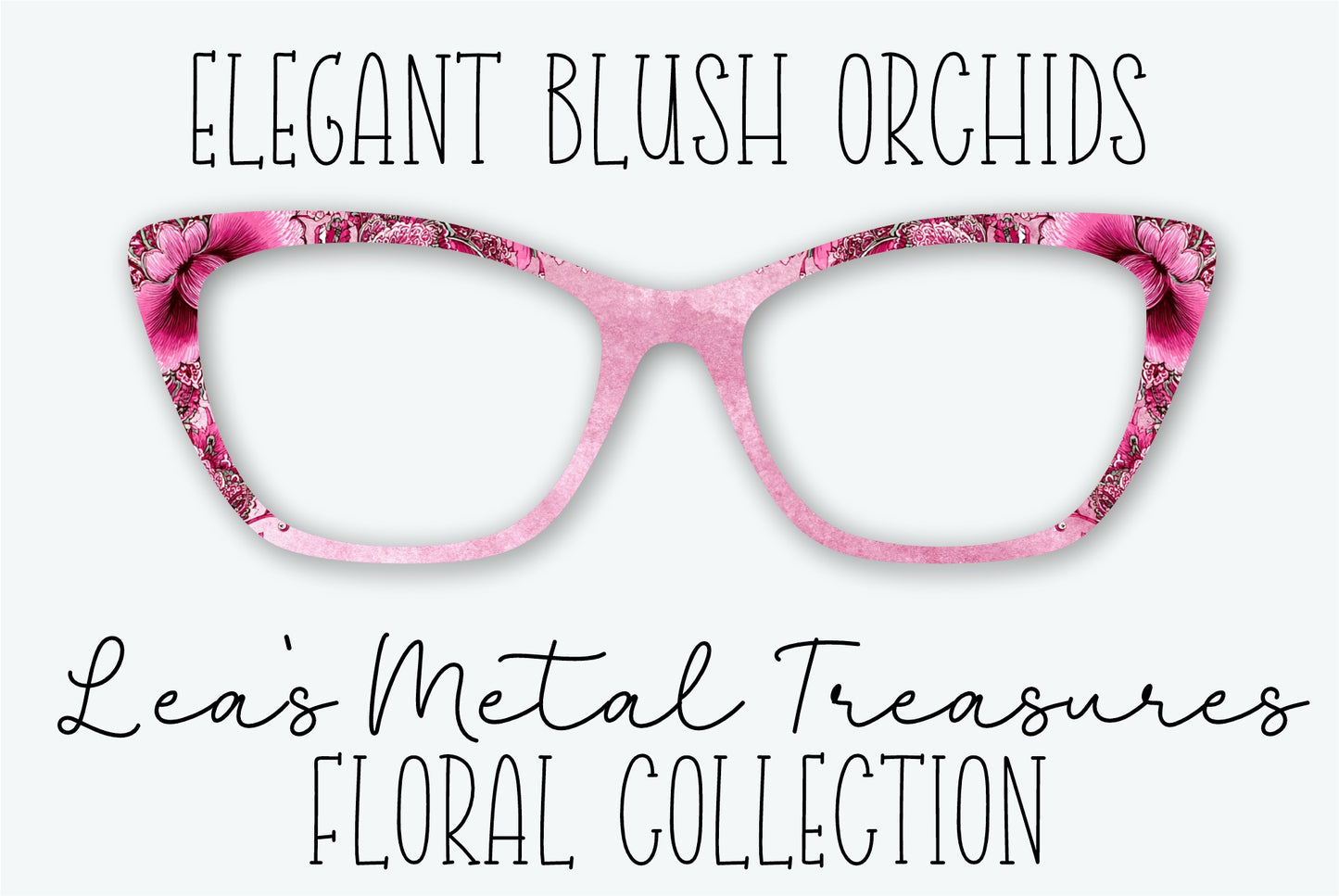 Elegant Blush Orchids Eyewear Frame Toppers • Subscription Box Semi Exclusive COMING MARCH 2026
