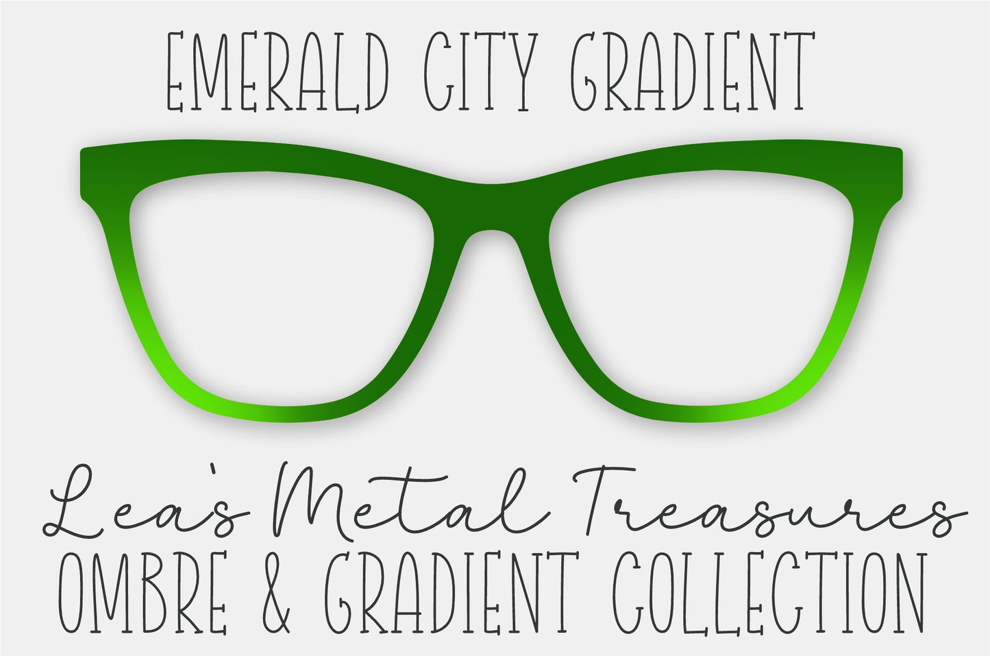 Emerald City Gradient Eyewear Frame Toppers