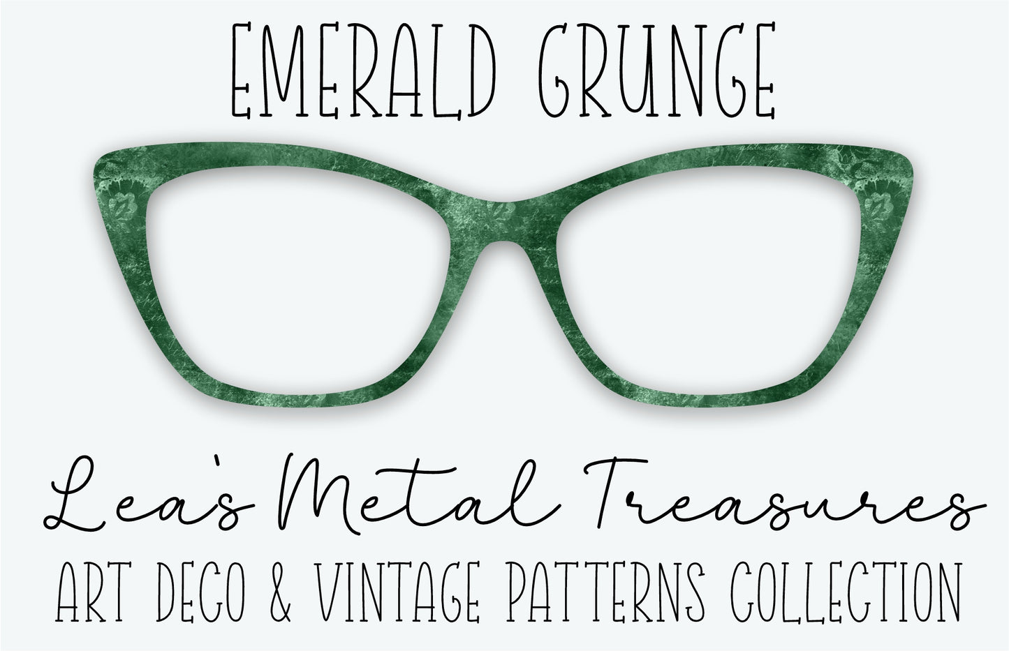 Emerald Grunge Eyewear Frame Toppers
