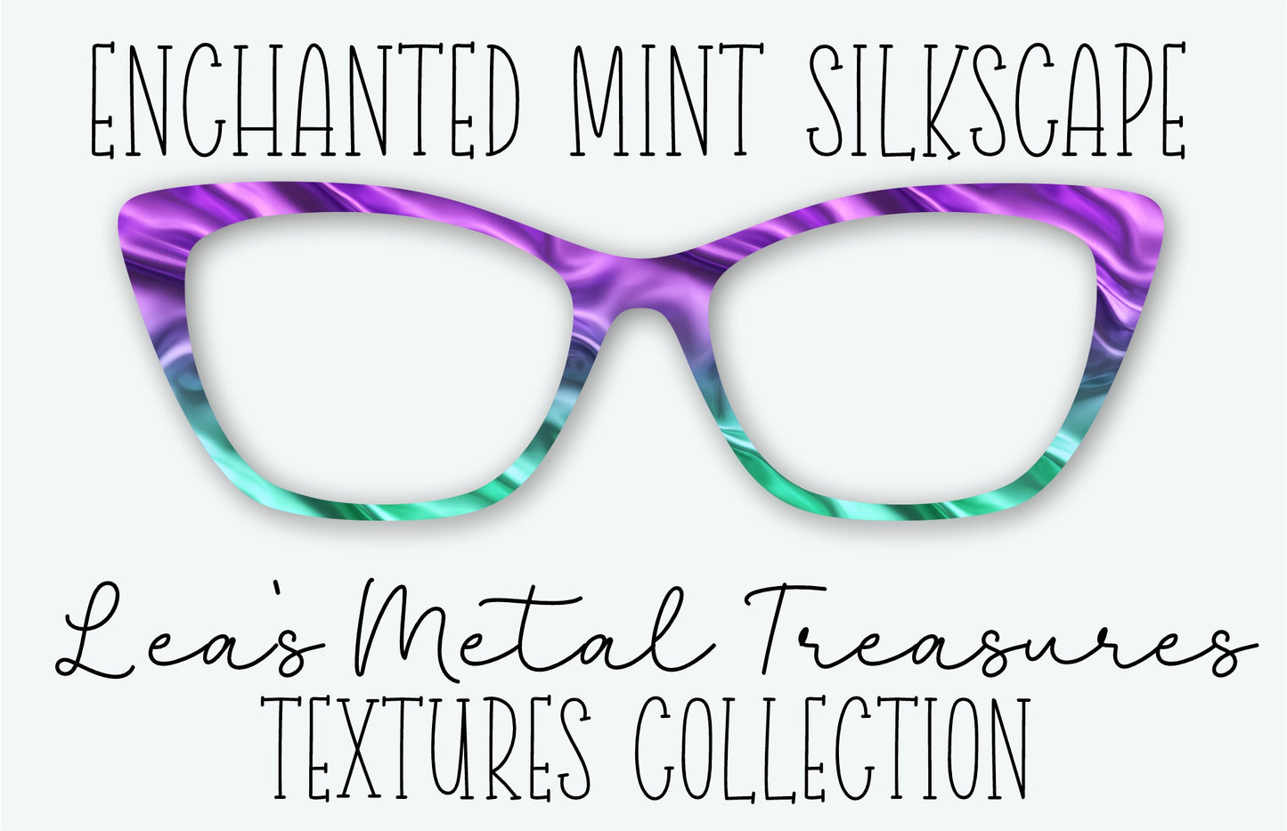 ENCHANTED MINT SILKSCAPE Eyewear Frame Toppers