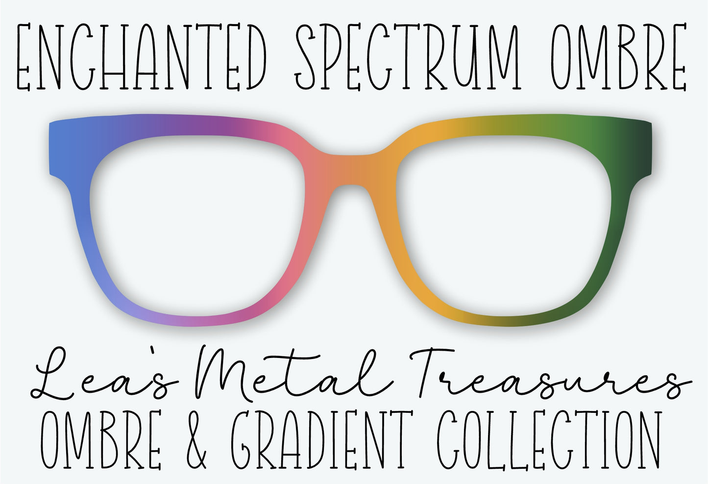 Enchanted Spectrum Ombre Eyewear Frame Toppers