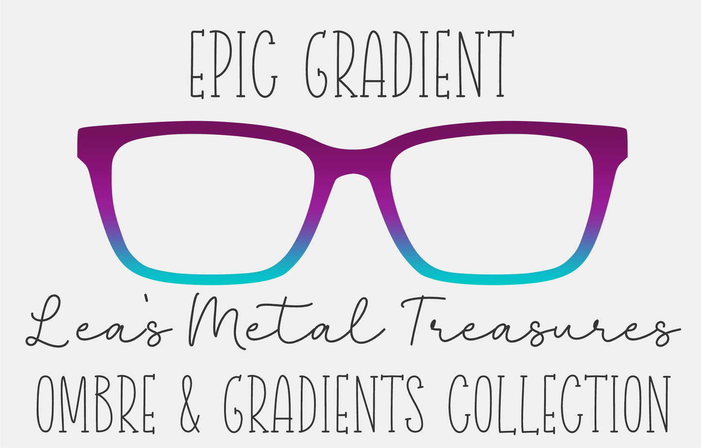 Epic Gradient Eyewear Frame Toppers COMES WITH MAGNETS