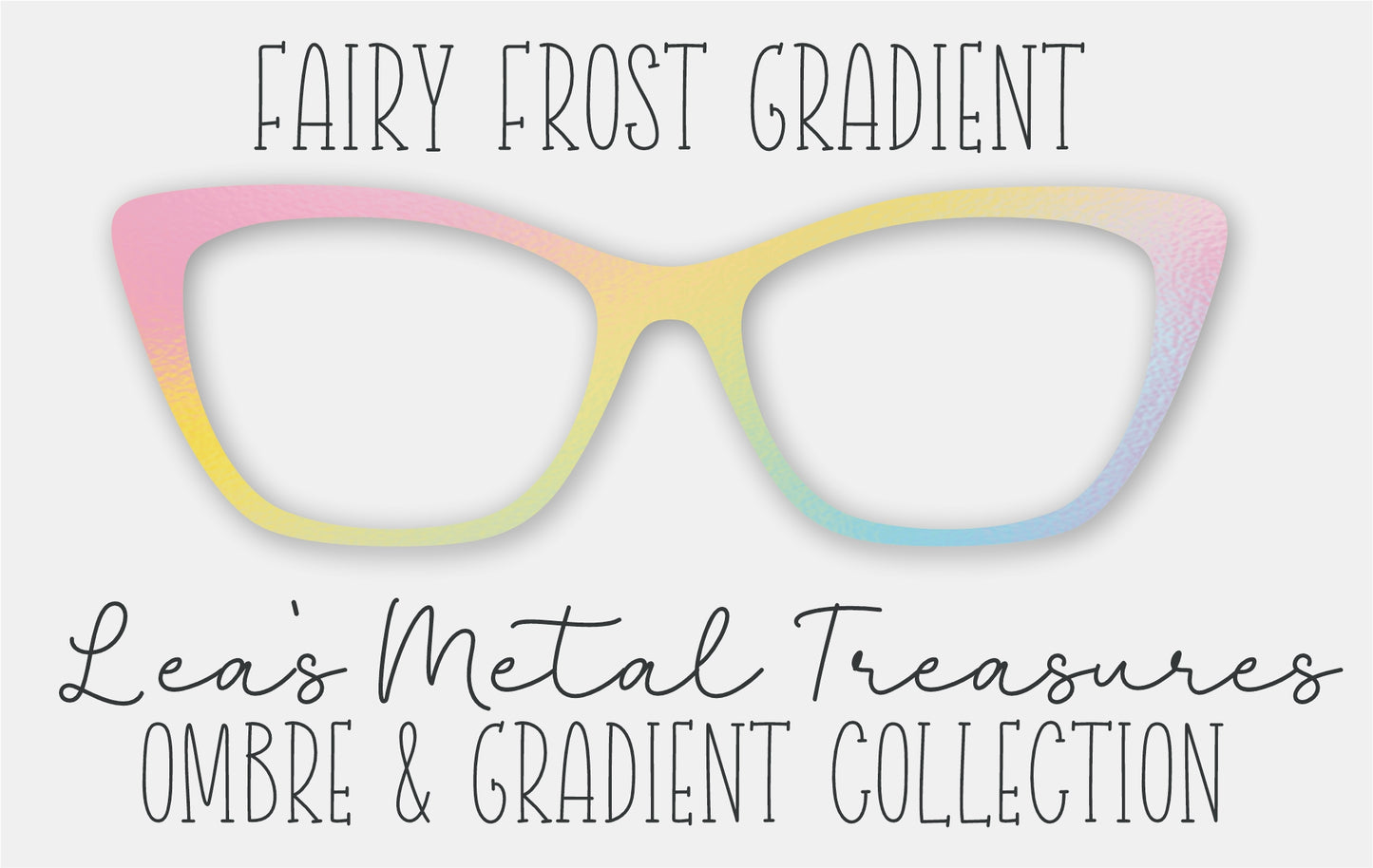 Fairy Frost Gradient Eyewear Frame Toppers