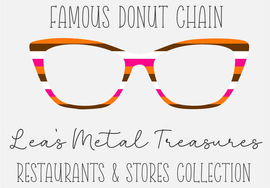 FAMOUS DONUT CHAIN Eyewear Frame Toppers COMES WITH MAGNETS