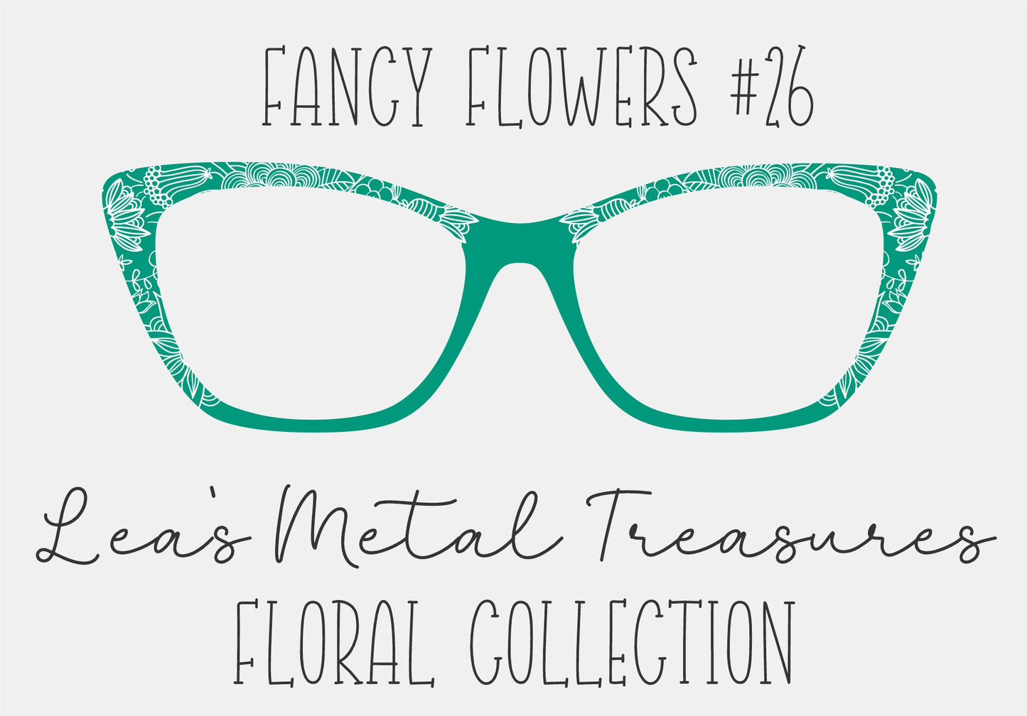 Fancy Flowers 26 Eyewear Frame Toppers COMES WITH MAGNETS