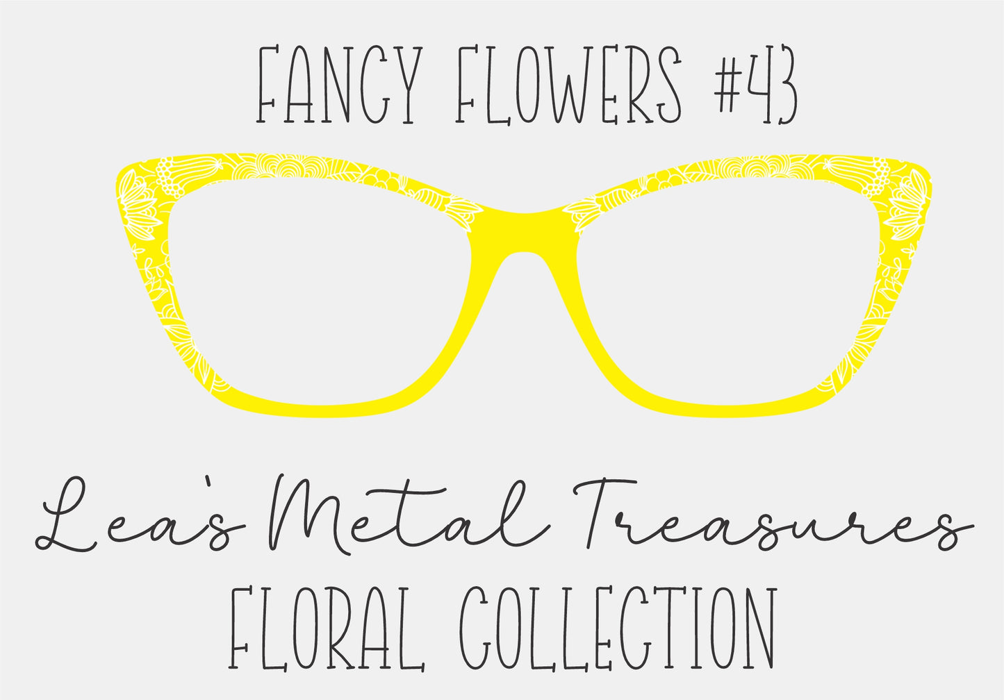 Fancy Flowers 43 Eyewear Frame Toppers COMES WITH MAGNETS
