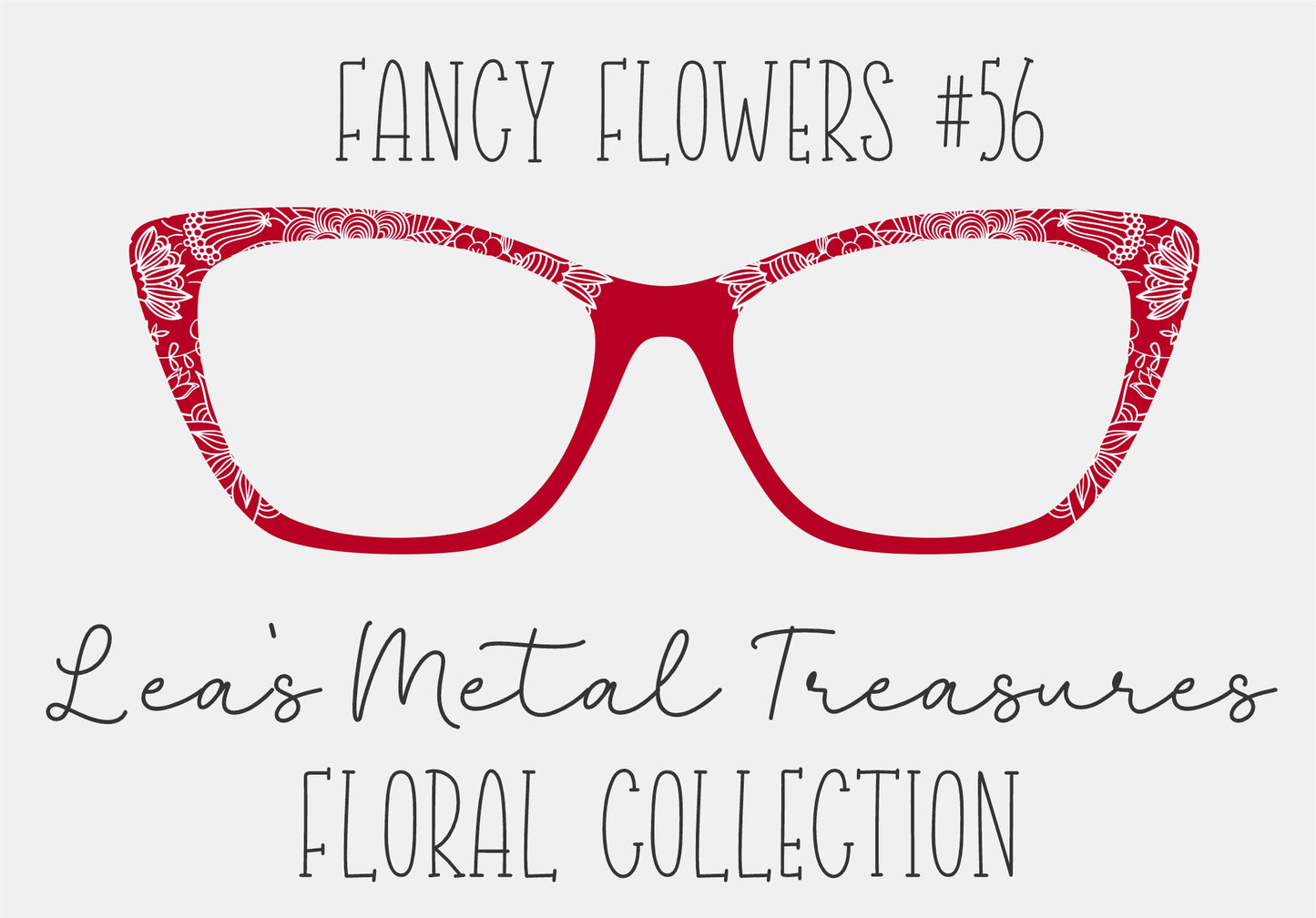 Fancy Flowers 56 Eyewear Frame Toppers COMES WITH MAGNETS