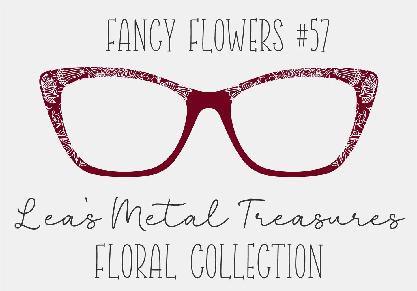 Fancy Flowers 57 Eyewear Frame Toppers COMES WITH MAGNETS