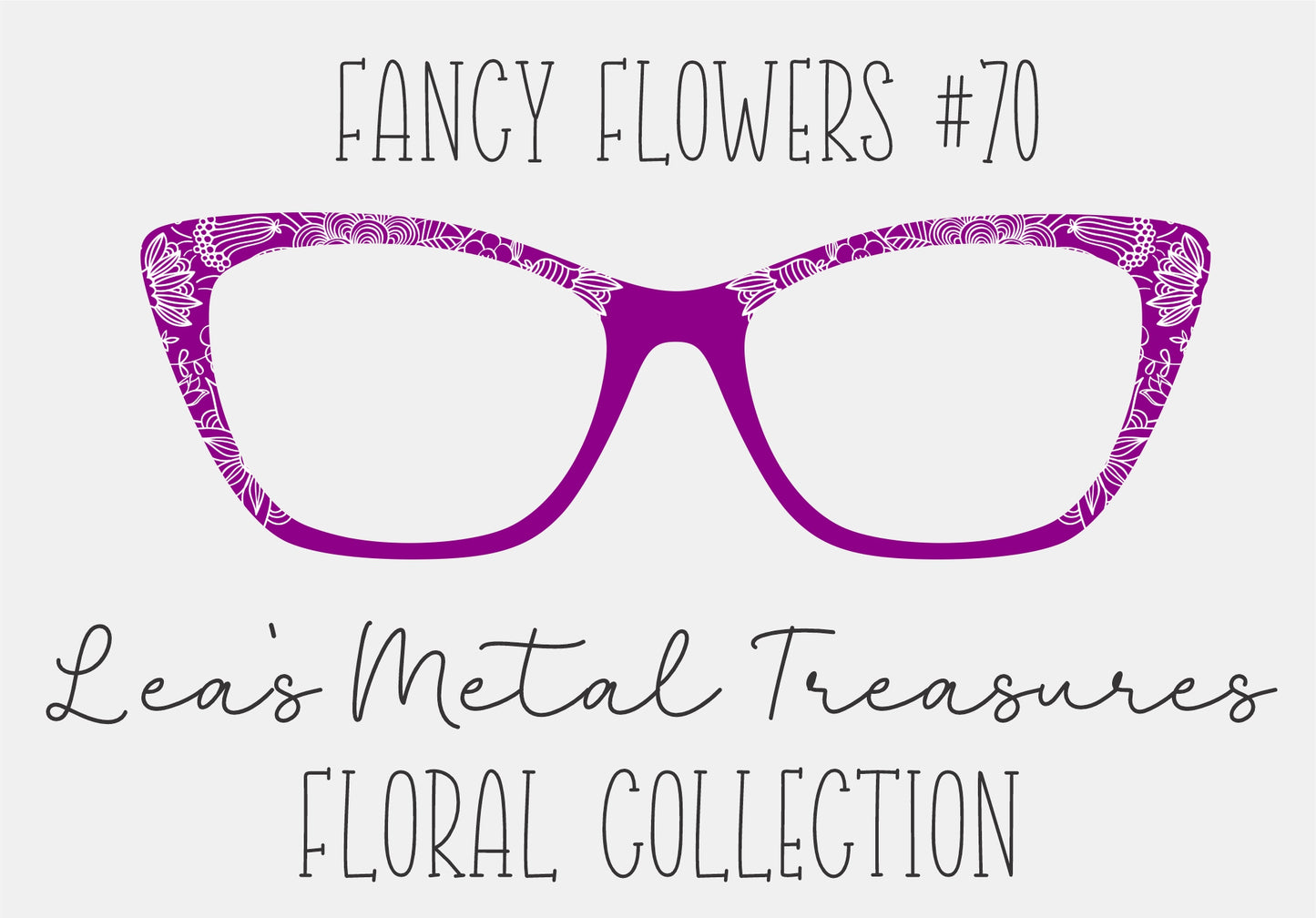 Fancy Flowers 70 Eyewear Frame Toppers COMES WITH MAGNETS