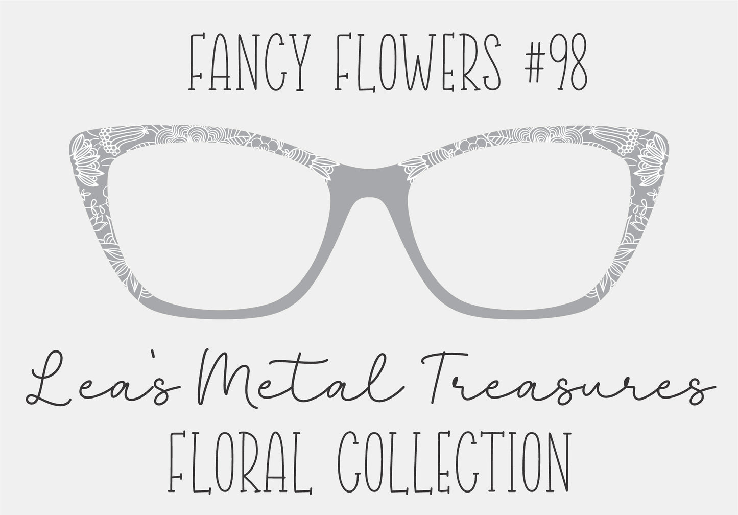 Fancy Flowers 98 Eyewear Frame Toppers COMES WITH MAGNETS