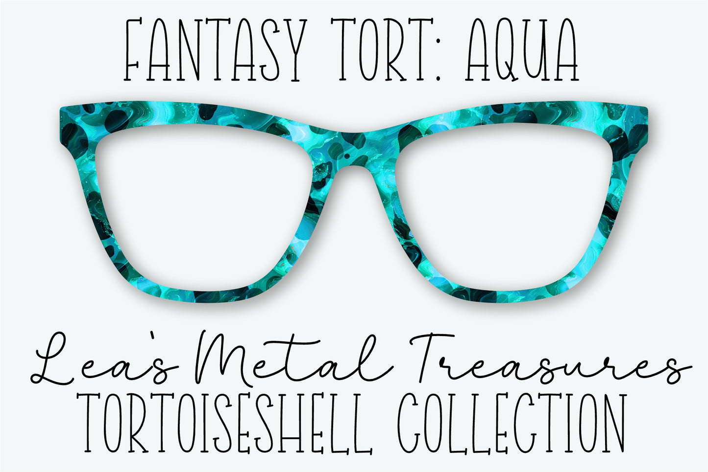 Fantasy Tort Aqua Eyewear Frame Toppers • JANUARY 2026 TOPPER OF THE MONTH