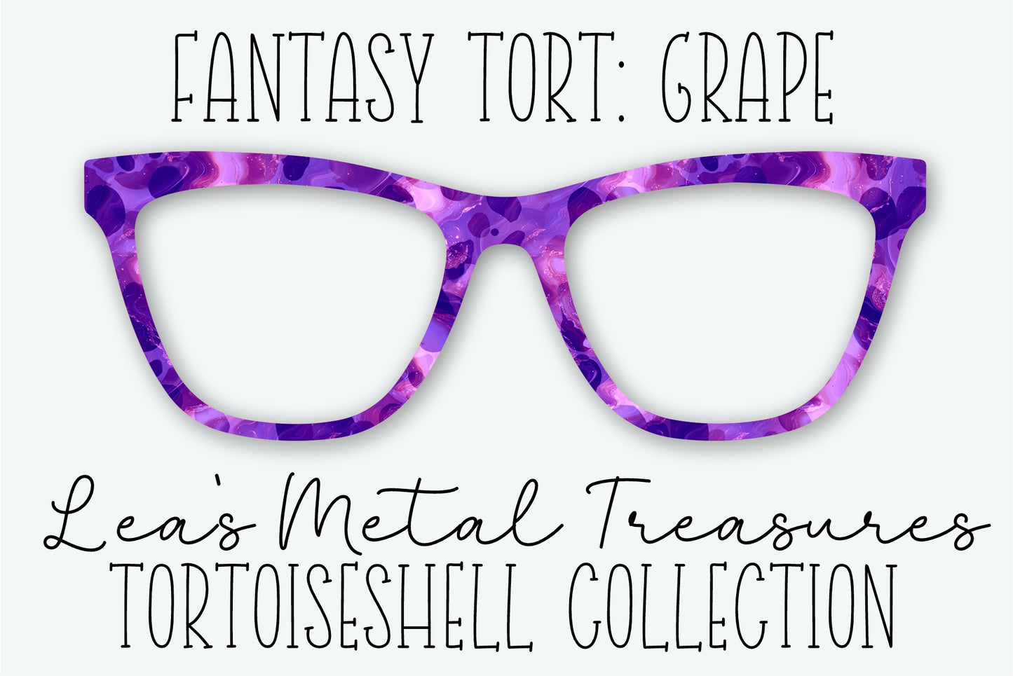 Fantasy Tort Grape Eyewear Frame Toppers • JANUARY 2026 TOPPER OF THE MONTH